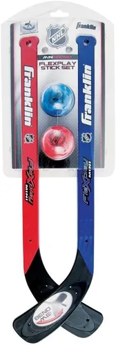 Franklin Sports NHL Flex Play Juego de palos de hockey y pelota - 2 jugadores