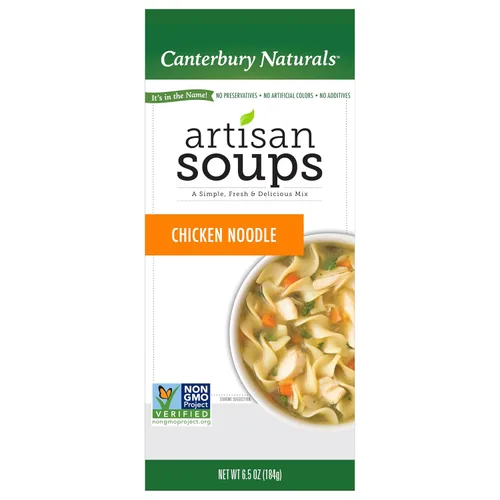 Miniatura 5 de Canterbury Naturals Mezcla de sopa artesanal, mezcla de sopa de fideos con pollo, sin OMG, hace 8 porciones, bolsa de 6.5 onzas (paquete de 3)