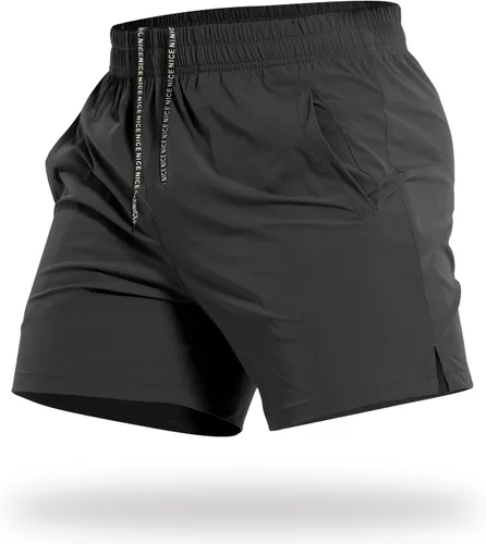 Miniatura 15 de CANGHPGIN Pantalones cortos deportivos de entrenamiento para hombre de 7 pulgadas / 5 pulgadas, de secado rápido, pantalones cortos de correr