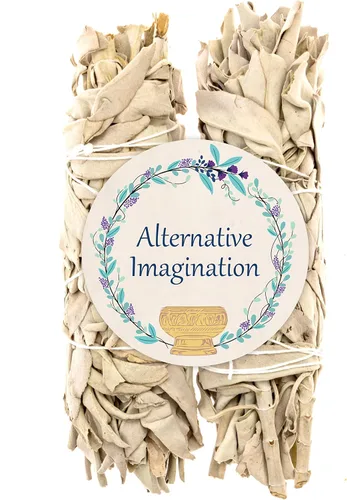 Paquete de 2 palitos de salvia blanca – Varillas de manchas naturales de 6 pulgadas para kit de manchas de salvia, accesorios de meditación,