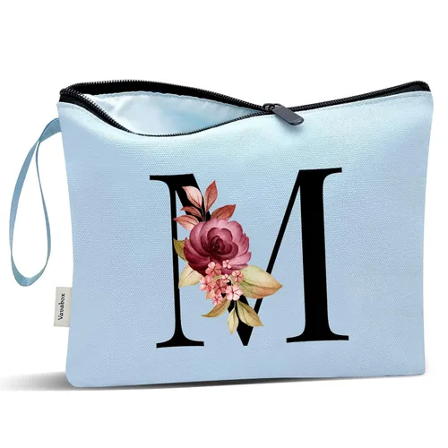 Miniatura 197 de Vavabox A-Z Bolsa de Maquillaje Personalizada, Regalos de Cumpleaños para Mujeres y Mamá, Regalos para la Mejor Amiga, Bolsa de Cosméticos