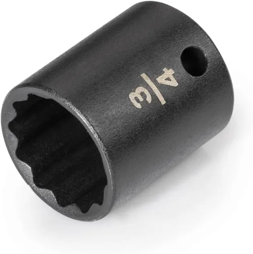 Miniatura 90 de TEKTON Accionamiento de 3/8 pulgadas x 1 pulgada Zócalo de impacto de 12 puntos poco profundo SID12225