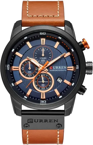 Miniatura 8 de Fanmis Reloj de pulsera deportivo de hombre tipo militar, analógico de cuarzo con cronógrafo, clásico, casual, para negocios y vestir, resistente al