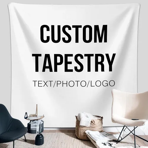 Miniatura 17 de Misnest Tapiz personalizado, fotos personalizadas, texto para el hogar, dormitorio, fiesta, sala de estar, telón de fondo, horizontal, 37 x 29