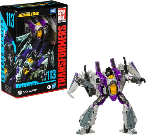 Miniatura 3 de Transformers Toys Studio Series Voyager Bumblebee 113 Skywarp, figura de acción de conversión de 6.5 pulgadas, 8+