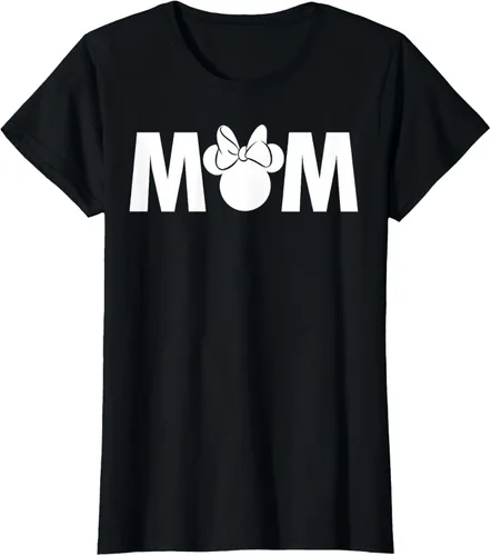 Disney Mickey And Friends - Camiseta de Minnie Mom para el Día de la Madre, Negro -