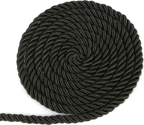 Miniatura 10 de BEL AVENIR Cuerda trenzada de 0.236 in y 16 yardas, cuerda decorativa de nailon hecha a mano para costura, manualidades, tapicería, decoración