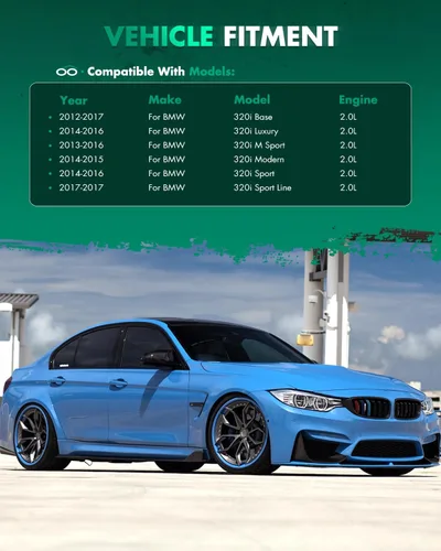 Miniatura 2 de SCITOO Alerón de techo de ventana trasera de fibra de carbono para BMW F30 F80 Serie 3 Sedan negro brillante alerón de techo de ventana trasera