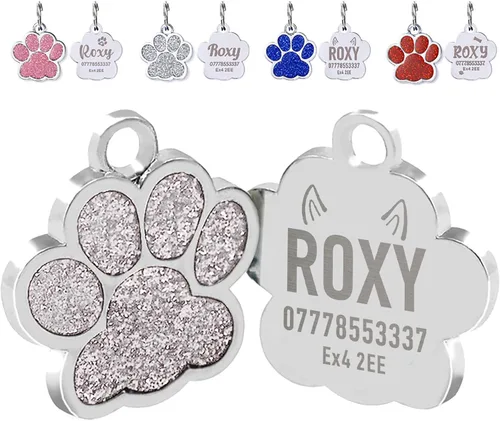 Miniatura 18 de Etiquetas para perros personalizadas para mascotas, etiqueta para perro, etiquetas para gato, etiquetas de nombre de perro personalizadas, etiquetas