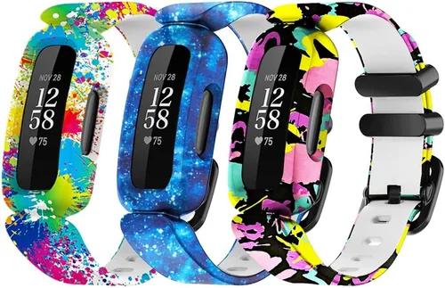 Ace 3 bandas florales de repuesto para Fitbit Ace 3, correas de reloj Ace 3, diseño colorido respetuoso con la piel, correas de reloj Ace 3,