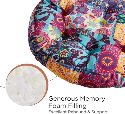 Miniatura 2 de Codi Juego de 2 Almohadas de Suelo para Meditación, Almohadas Boho para Sentarse para Adultos y Niños, Cojín Grande para Yoga Sala de Estar Tatami