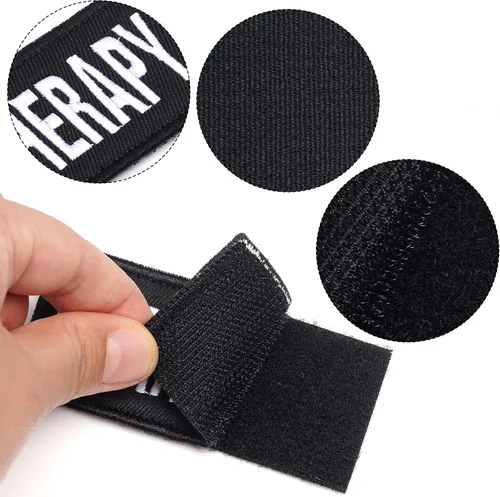 Miniatura 3 de Pistha 12 Piezas de Parches Tácticos Removibles para Arnés de Perro de Servicio, Chaleco para Perro de Servicio, Parches "Do Not Pet" para Perros