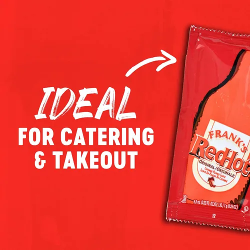 Miniatura 11 de Frank's RedHot Paquetes originales de salsa de pimienta de cayena, 200 unidades, un paquete de 200 unidades de paquetes de salsa picante Frank's