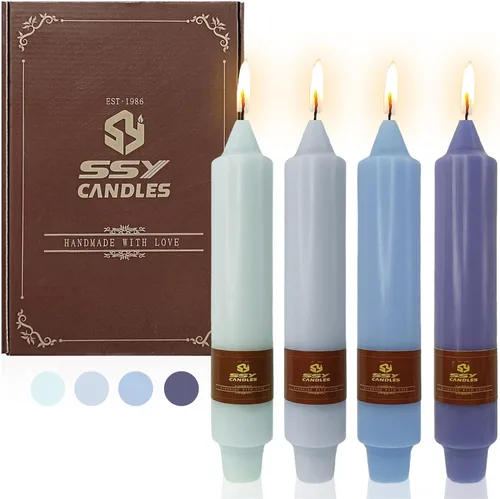 Miniatura 63 de Candelabros de Velas Cónicas Negras, Velas Cónicas Cortas de 5 pulgadas, Candelabros de Velas de Halloween Sin Goteo para Decoración de Navidad