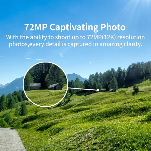 Miniatura 2 de PANOX Cámara V2 360 para motocicleta, foto de 72 MP, video de 5.7K, cámara 4K en vivo de 360°, panorama GPS, sistema operativo Android 10, edición