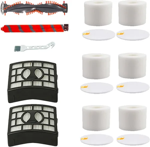 Rodillo de cerdas blandas para filtro de espuma Hepa, piezas de repuesto compatibles con Shark DuoClean NV800 NV800W NV801 NV801Q NV803 UV810