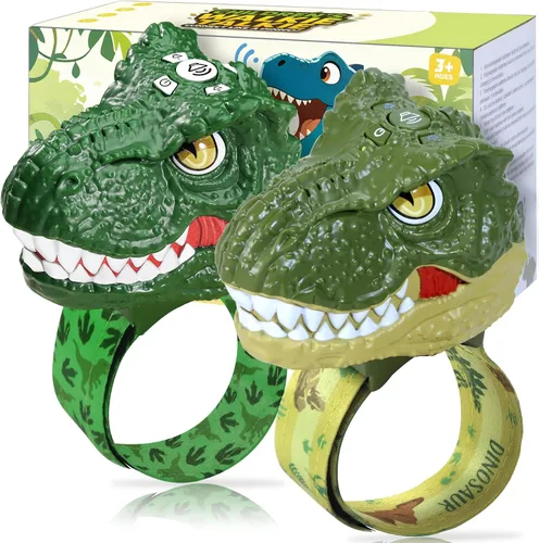 Miniatura 19 de Vvinca Walkie Talkies de dinosaurio para niños, paquete de 2 – Juguetes de juguete al aire libre para niños de 3 a 12 años, 1000 pies de largo