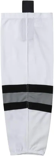 Miniatura 3 de EALER HS100 Series Team Color Dry Fit Calcetines de hockey sobre hielo para niños jóvenes a adultos mayores y jóvenes a adultos, Xw042#blanco