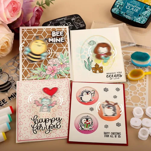 Miniatura 9 de BAOFALI Juego de 60 piezas de mini acción tambaleantes, resortes autoadhesivos, pequeños movers de wobblers para hacer tarjetas, manualidades, Juego
