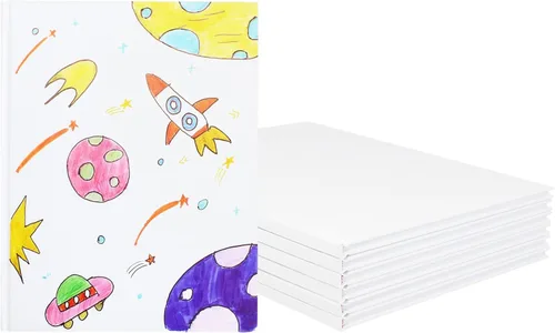 Miniatura 12 de zmybcpack Paquete de 12 libros encuadernados en blanco de 5x5 pulgadas, libro encuadernado en blanco para estudiantes para escribir historias