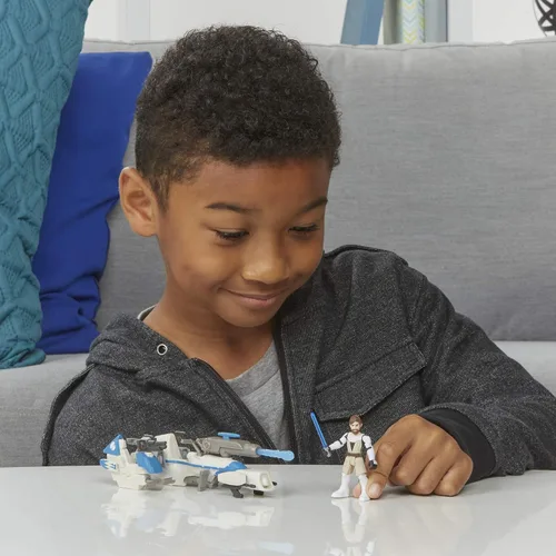 Miniatura 6 de STAR WARS Mission Fleet Expedition Class OBI-Wan Kenobi Jedi Speeder Chase, figura y vehículo a escala de 2.5 pulgadas, juguetes para niños a partir