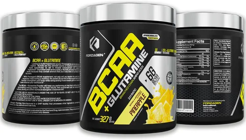 Miniatura 4 de Forzagen BCAAS Aminoácidos en polvo con glutamina BCAA en polvo, suplementos de aminoácidos de cadena ramificada, BCAA Lean Energy Pre Entrenamiento