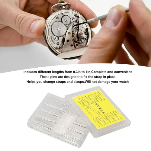 Miniatura 5 de Herramientas y kits de reparación de acero inoxidable, barras de resorte de reloj de acero inoxidable, banda de reloj de precisión dura, ligera