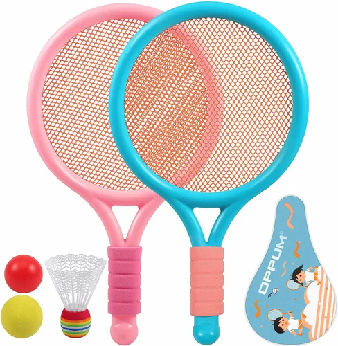 Miniatura 8 de Raqueta de tenis para niños (paquete de 2), tamaños de 16 a 25 pulgadas. Diseñada para niños de 2 a 14 años. Equipo asequible y duradero para 25