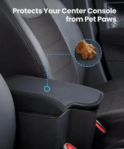 Miniatura 6 de Sinvanho Funda para Reposabrazos de Consola Central para Subaru 2018-2023 Crosstrek y 2017-2023 Impreza, Funda Protectora de Tapa de Caja de Negro