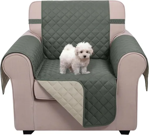 Miniatura 66 de U-NICE HOME Funda de sofá reversible para perros con correas elásticas, resistente al agua, protector de muebles para mascotas, funda de sofá