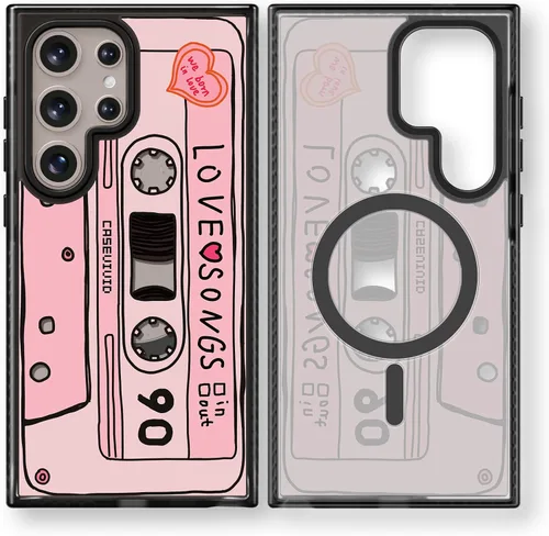 Miniatura 234 de Rosarnnah Funda compatible con Samsung Galaxy S24 Ultra, bonita estética, a la moda, divertida funda con estampado de gatito y gato, duradera a