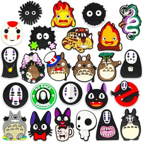 45 25 dijes de anime para zapatos de cocodrilo con burbujas para sandalias, zuecos, decoraciones de zapatos de dibujos animados japoneses para