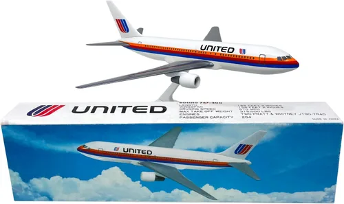Miniatura 4 de United (76-93) 767-200 Escala 1:200 - Modelo de avión de plástico a presión - Réplica coleccionable de aviones United Airlines - Parte #