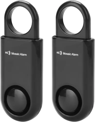 Miniatura 10 de Paquete de 2 alarmas de seguridad personal de 130 db con batería reemplazable por el usuario SOS de emergencia con sonido fuerte para mujeres