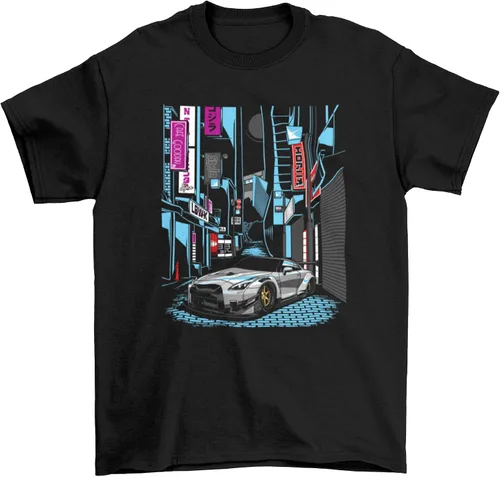 Miniatura 5 de GTR Skyline R32 R33 R34 R35 Import Camiseta de carreras japonesas Regalo de manga corta de coche de carreras para entusiastas del automóvil