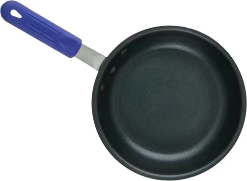 Miniatura 2 de Winco AFPI-8NH, sartén de aluminio lista para inducción de 8 pulgadas con revestimiento antiadherente, sartén con funda de silicona