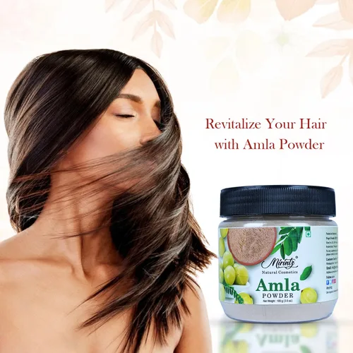 Miniatura 2 de Polvo de amla 100% natural (3.53 onzas) de grosella espinosa india (amalaki) Suplemento herbario en polvo Amla seco rico en vitamina C en polvo