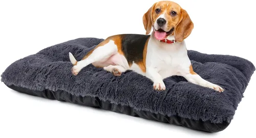 Miniatura 9 de JOEJOY Almohadilla grande para cama para perro, cama de lujo lavable para perros, almohadilla suave antideslizante para perros extragrandes, Beige