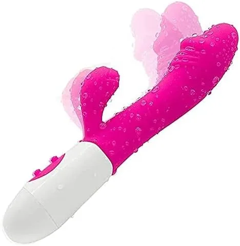 Miniatura 2 de Vibrador de conejo para mujer, estimulación del clítoris con 7 potentes vibraciones, recargable 3 en 1, consolador estimulante anal de clítoris