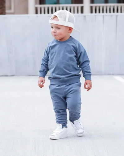 Miniatura 2 de Hoanselay Conjunto de sudadera de manga larga con capucha y pantalones de otoño e invierno para bebé niño