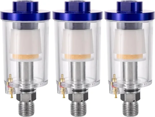 Separador de agua y aceite de aire, filtro de trampa, separador de filtro de compresor de aire NPT de 1/4 pulgadas para pistola pulverizadora,