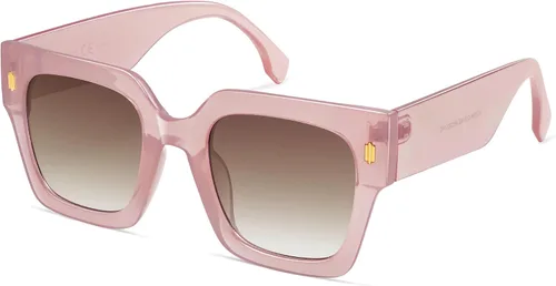 Miniatura 63 de SOJOS Gafas de sol cuadradas vintage de gran tamaño para mujer, estilo retro, de lujo, grandes, UV400 SJ2194