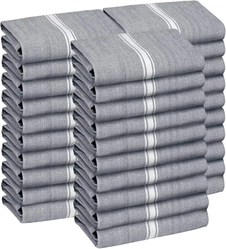 Miniatura 16 de Zeppoli - Trapos de cocina, de algodón, para cocina o limpieza, reusables, súper absorbentes, lavables a máquina, para chefs, paquete de 15 gris