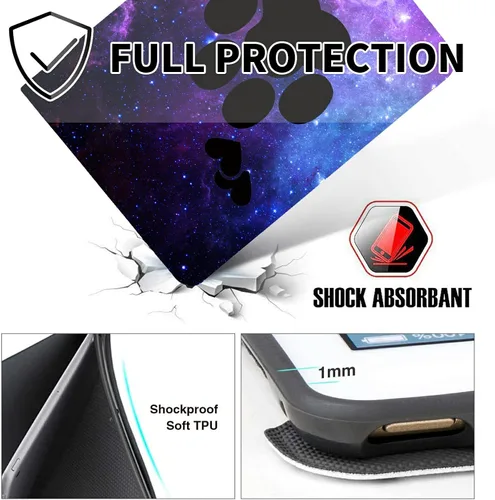 Miniatura 5 de Funda para tablet Amazon Kindle Fire HD 8/HD 8 Plus versión 2022/2020 (12ª/10ª generación), fundas antideslizantes multiángulo con función