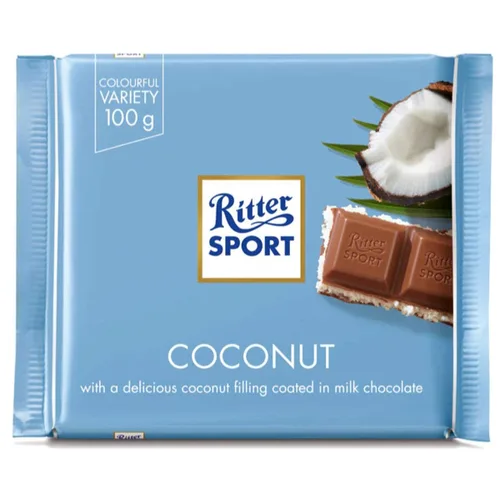 Miniatura 2 de Ritter Sport Kokos / coco (3 barras cada 3.53 oz) - fresco de Alemania