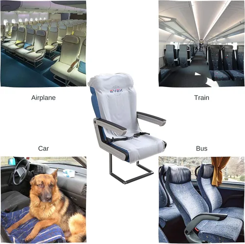 Miniatura 4 de 2 fundas protectoras de asiento de avión, fundas universales para asiento de avión, automóviles, vehículos, desechablesreutilizables, accesorios