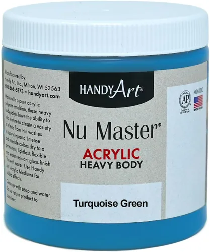 Miniatura 9 de Handy Art Nu Master - Pintura acrílica de cuerpo pesado, 16 onzas, color blanco titanio Titanio Blanco