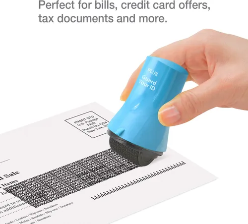 Miniatura 6 de Guard Your ID Wide Advanced Roller 2.0 - Sello de seguridad para prevención de robo de identidad, color turquesa