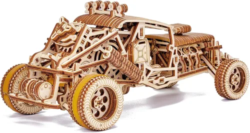 Miniatura 6 de Wood Trick Mad Buggy Car - Rompecabezas de madera 3D para adultos y niños para construir, paseos de hasta 25 pies, diseño detallado y resistente