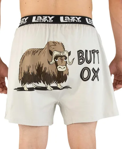 Miniatura 54 de Lazy One Divertidos boxers de animales, ropa interior humorística, novedosos pantalones cortos, regalos de broma para hombres